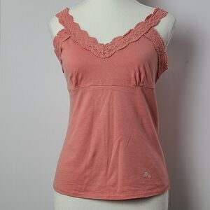 Burberry London vintage Y2K tank top, sz 8 (PTP 16 in)